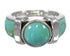 Turquoise And Authentic Sterling Silver Ring Size 8-1/4 VX61484