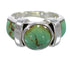Turquoise And Silver Southwest Jewelry Ring Size 7-1/4 VX61497