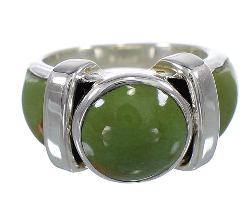 Silver And Turquoise Jewelry Ring Size 4-3/4 VX61498
