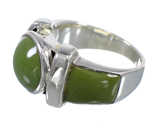 Silver And Turquoise Jewelry Ring Size 4-3/4 VX61498