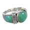 Silver And Turquoise Southwestern Jewelry Ring Size 5-1/2 QX81296