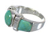 Silver And Turquoise Southwestern Jewelry Ring Size 5-1/2 QX81296