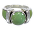 Southwest Silver And Turquoise Jewelry Ring Size 6-3/4 VX61507