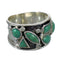 Southwestern Jewelry Turquoise Silver Ring Size 6-3/4 AX92741