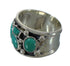Genuine Sterling Silver Turquoise Ring Size 5-1/4 AX92748