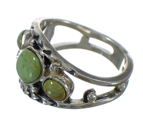 Turquoise And Authentic Sterling Silver Southwest Ring Size 6-1/4 YX92724