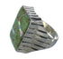 Turquoise Opal And Geuine Sterling Silver Southwest Ring Size 8-1/2 YX82328