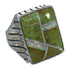 Silver Turquoise Opal Southwest Ring Size 9 YX82516
