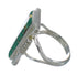 Southwest Silver Turquoise Opal Ring Size 6-1/2 YX82673
