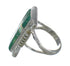 Southwest Genuine Sterling Silver Turquoise Opal Ring Size 4-1/2 YX82707