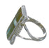 Southwest Sterling Silver Opal Turquoise Ring Size 6-1/4 YX82747