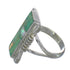Southwest Genuine Sterling Silver Opal Turquoise Ring Size 5-3/4 YX82755