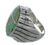 Southwestern Turquoise Opal Genuine Sterling Silver Ring Size 8-1/2 YX82810