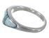 Genuine Sterling Silver And Opal Ring Size 7-1/2 EX50558