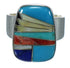 Multicolor And Silver Southwestern Ring Size 8-3/4 YX74929