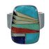 Silver Multicolor Southwest Ring Size 5-1/4 YX74937