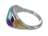 Sterling Silver Southwest Multicolor Ring Size 6-1/4 YX74985