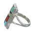 Multicolor Silver Southwestern Jewelry Ring Size 6-3/4 YX75070