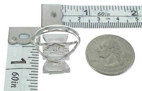 Silver And Multicolor Southwest Jewelry Ring Size 8-1/4 YX75114