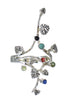 Southwest Sterling Silver Multicolor Jewelry Ring Size 5-1/4 YX75153