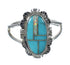 Opal And Turquoise Inlay Southwestern Sterling Silver Ring Size 5-3/4 WX70283