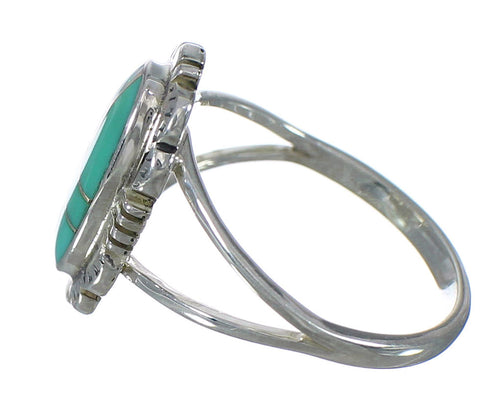 Opal Turquoise Sterling Silver Southwest Ring Size 5-3/4 WX70357