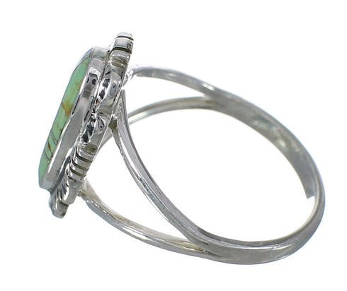 Southwest Sterling Silver Turquoise Opal Ring Size 6-1/4 WX70365