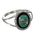 Southwest Silver Opal And Turquoise Inlay Ring Size 8-3/4 WX70600