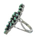 Southwestern Silver And Turquoise Needlepoint Ring Size 5 RX63016