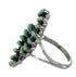 Sterling Silver And Turquoise Needlepoint Ring Size 6-1/4 RX63025
