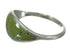 Southwest Genuine Sterling Silver And Turquoise Inlay Ring Size 7-1/4 WX62786
