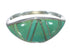 Southwestern Turquoise Inlay And Authentic Sterling Silver Ring Size 8-3/4 WX62814