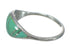 Southwestern Turquoise Inlay And Authentic Sterling Silver Ring Size 8-3/4 WX62814