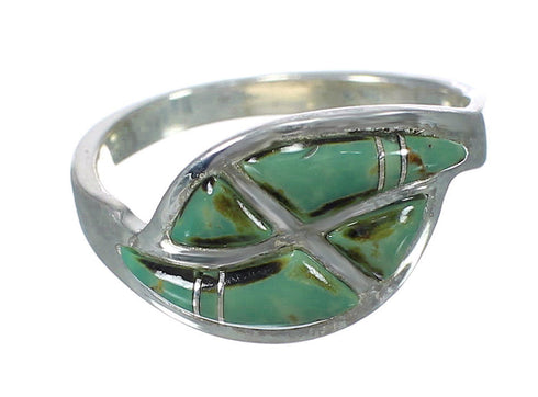Turquoise And Sterling Silver Southwestern Ring Size 6-1/4 WX62829