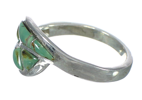 Turquoise And Sterling Silver Southwestern Ring Size 6-1/4 WX62829