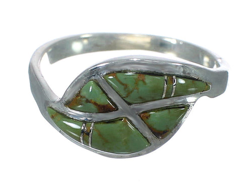 Sterling Silver And Turquoise Southwest Ring Size 7-1/2 WX62831