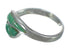 Southwestern Turquoise And Sterling Silver Ring Size 8-1/4 WX62842