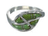 Southwestern Sterling Silver And Turquoise Ring Size 5-1/2 WX62853