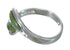 Southwestern Sterling Silver And Turquoise Ring Size 5-1/2 WX62853