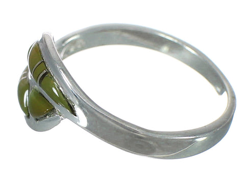 Turquoise Southwestern Sterling Silver Ring Size 5-1/2 WX62941