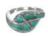 Genuine Sterling Silver Turquoise Southwest Ring Size 8-1/4 WX63058