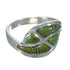 Silver Turquoise Inlay Southwest Ring Size 8-1/4 WX63082