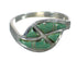 Sterling Silver Turquoise Inlay Southwestern Ring Size 8-1/4 WX63089