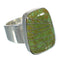 Turquoise Inlay Sterling Silver Southwestern Ring Size 5-1/4 WX63115