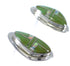 Turquoise Opal Inlay Genuine Sterling Silver Post Earrings RX66537