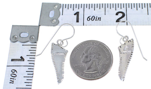 Turquoise Opal Inlay Authentic Sterling Silver Hook Dangle Earrings RX66576