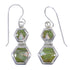 Genuine Sterling Silver Turquoise Opal Hook Dangle Earrings RX66588