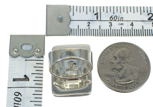 Sterling Silver Turquoise Southwest Ring Size 7-3/4 YX70426