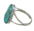 Turquoise And Authentic Sterling Silver Southwestern Jewelry Ring Size 6-1/4 YX70604
