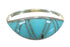 Sterling Silver Turquoise Inlay Southwestern Ring Size 6-1/2 YX70652